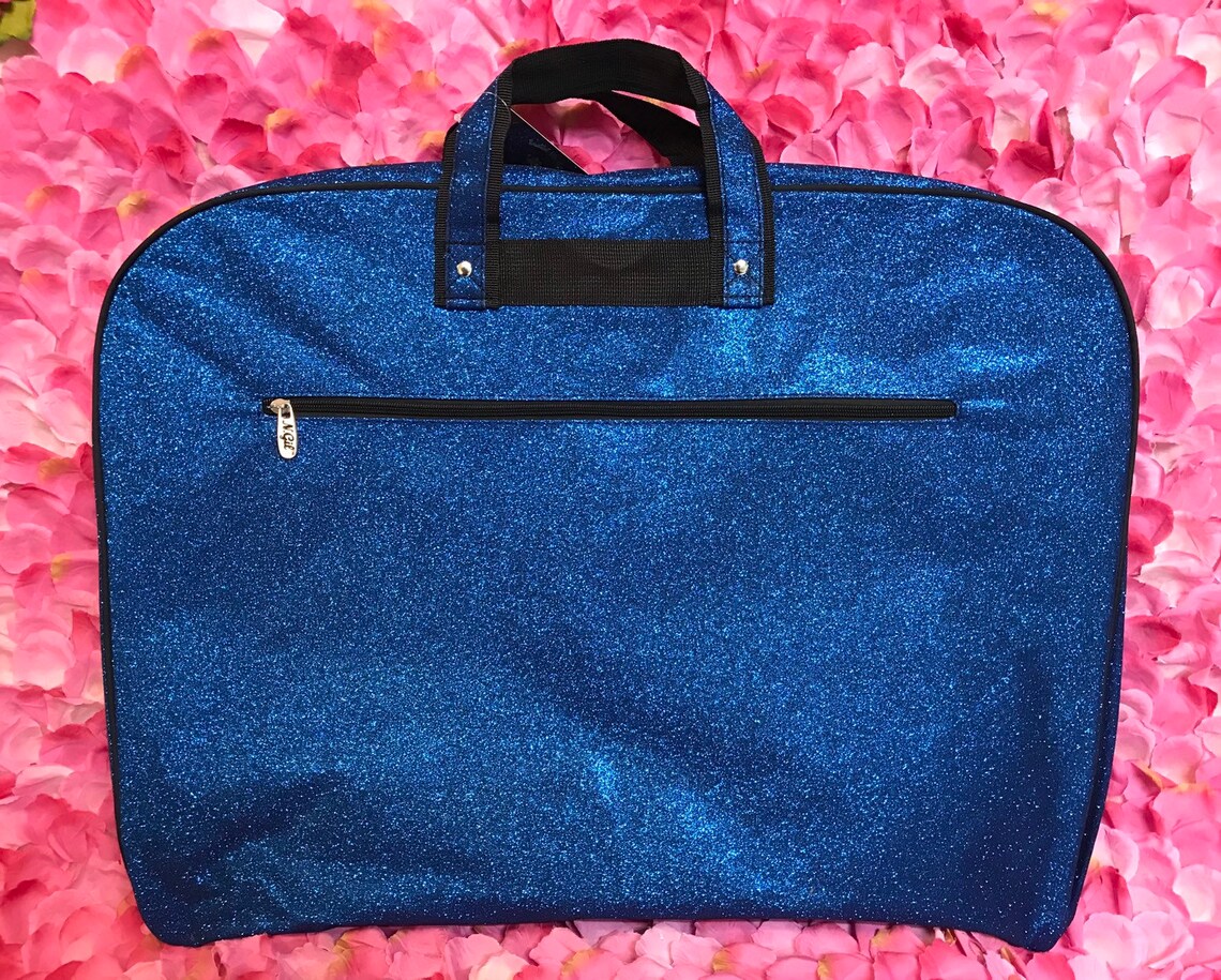 glitter garment bag