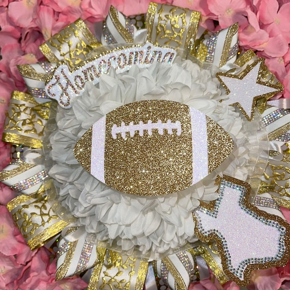 Custom Glitter Patch/Cutout Football Homecoming Mum Trinkets