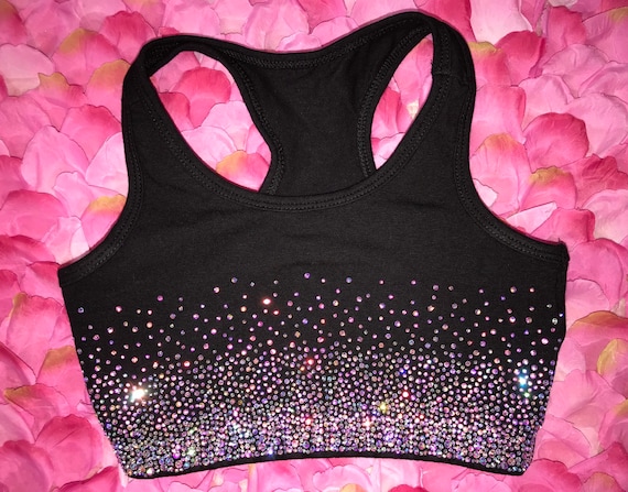 Heavy Ombré Style AB Rhinestone Cheer/ Dance Separates Practice