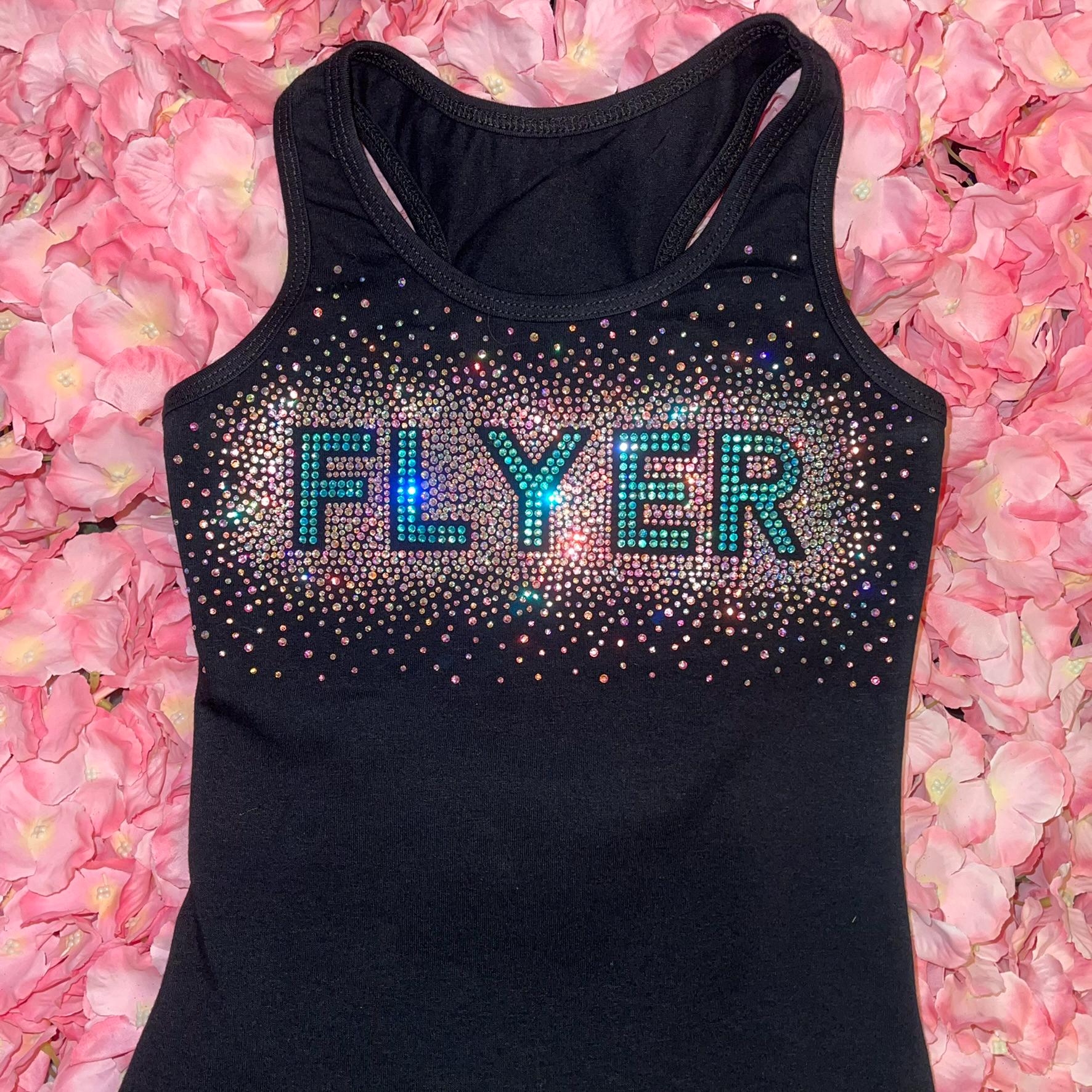 CHEER Tank Top With Scatter AB Rhinestone Designs and Custom Option - Etsy