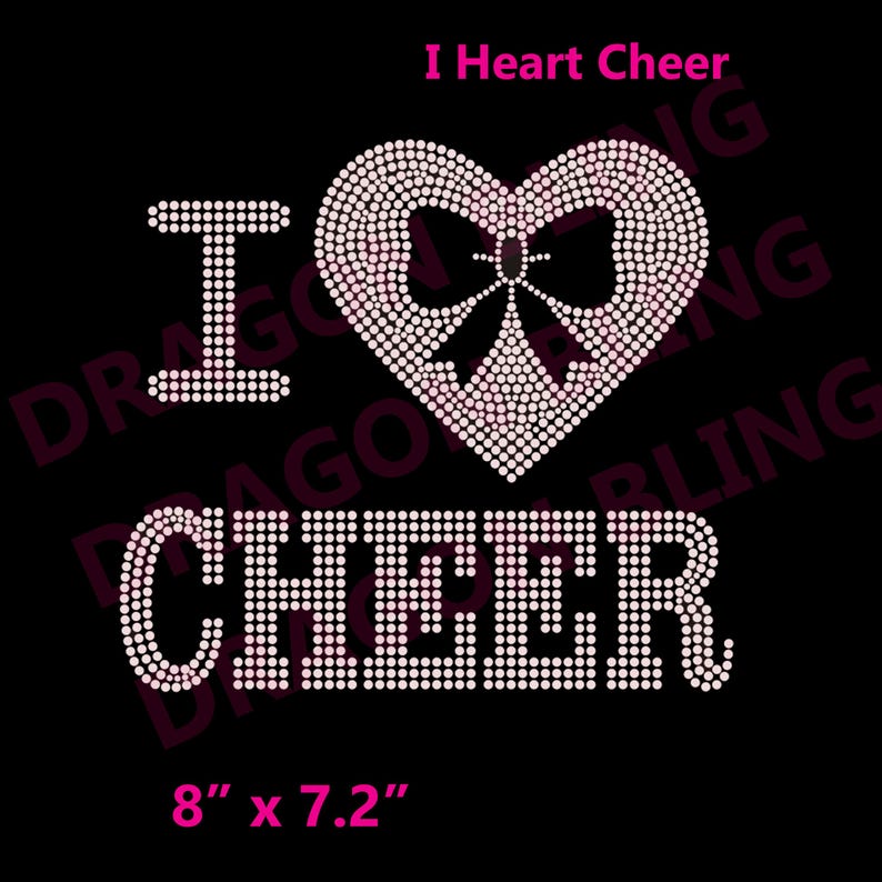CHEER AB Rhinestone Transfers - High Quality - Etsy
