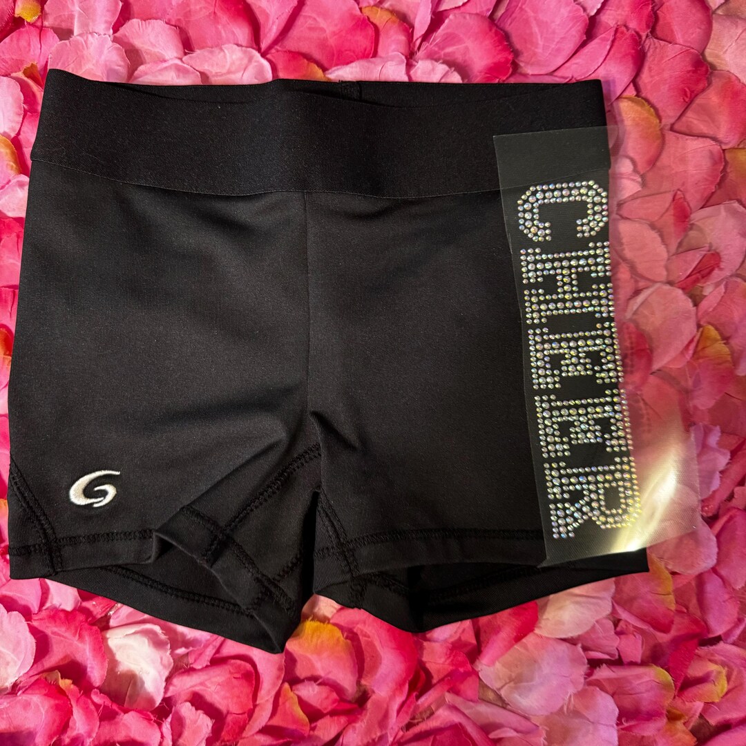 Beautiful GTM Rhinestone Cheer/ Dance Practice Compression Shorts Etsy