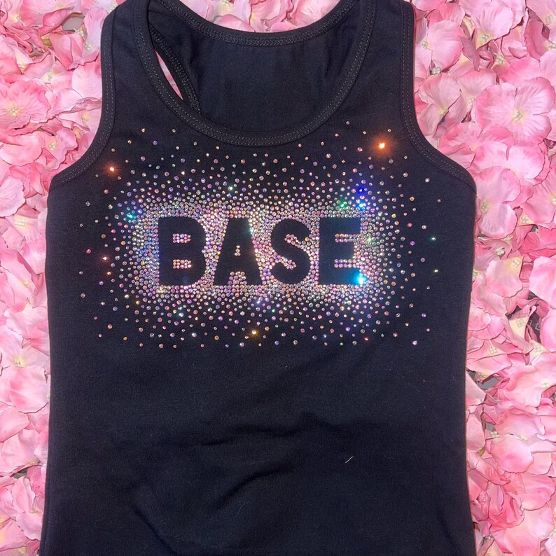 CHEER Tank Top With Scatter AB Rhinestone Designs and Custom Option - Etsy
