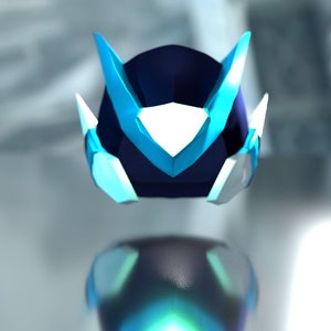 Zero Helmet from Megaman Zero Pepakura + 3D files