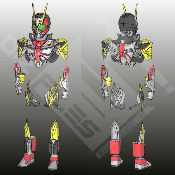 Kamen Rider Zero Three HD Pepakura foam cosplay