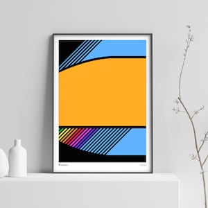McLaren F1 Team Livery Digital Download Poster | Minimal, Art, illustration, Collectables, Wall, Decor, Gift