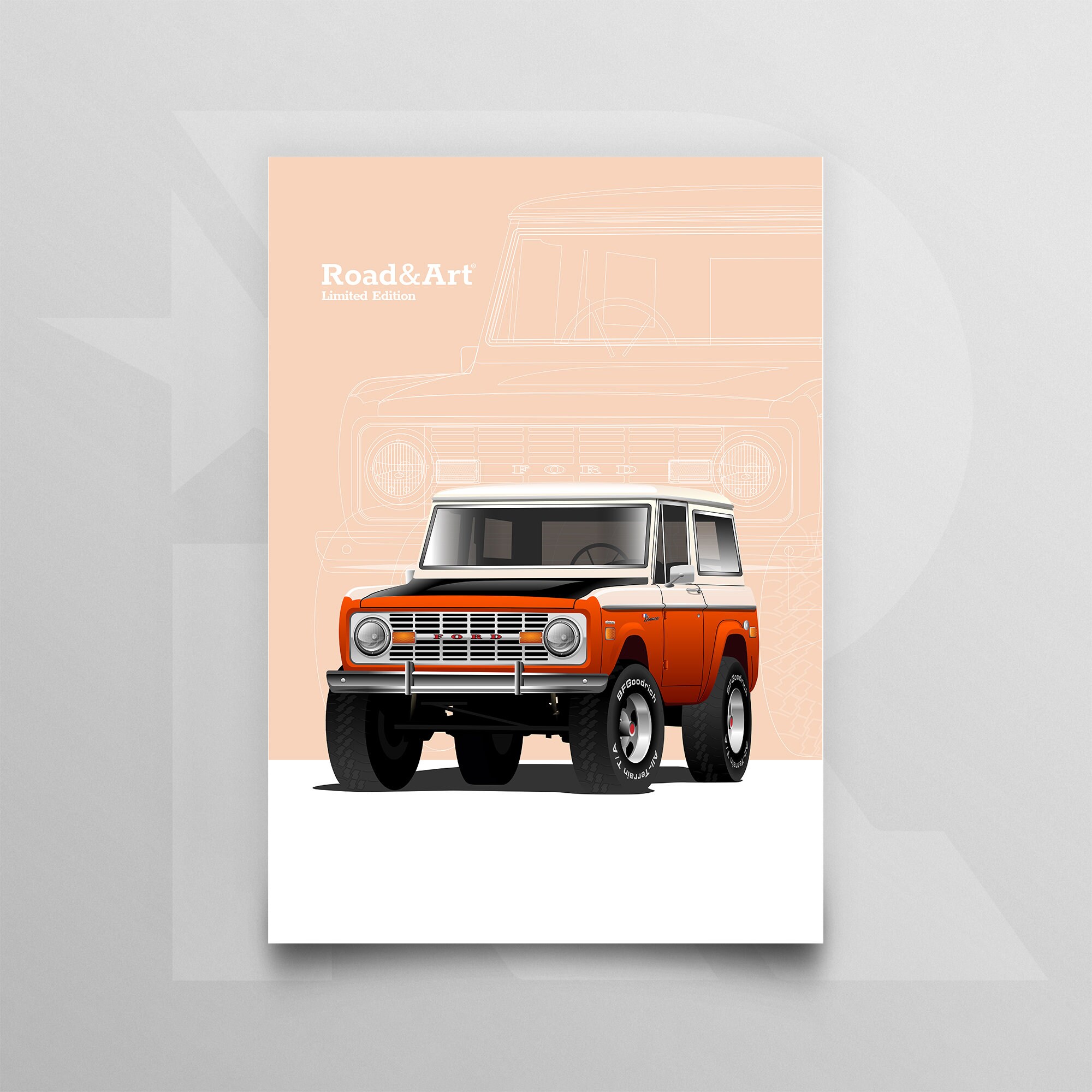 Ford Bronco Sport 70's Poster - Retro Car Wall Art - Etsy