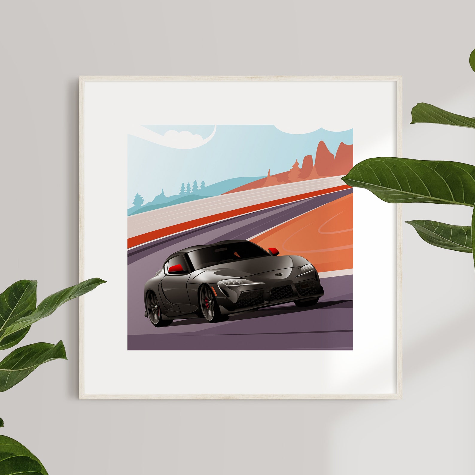Toyota Supra GR Matte Poster – JDM Sports Car Print - Etsy