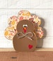 Wooden Turkey, Wood Turkey, Thanksgiving Wood Decor,  Fall Wood Decor, Tiered Tray Decor, Thanksgiving Decorations, Painted Wood Handmade 