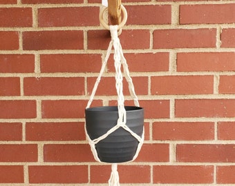 Macrame Plant Hanger | Handmade Boho Macrame Planter | Rustic Plant Decor | Hanging Planter | Medium Macrame Plant Hanger | Boho Home Decor