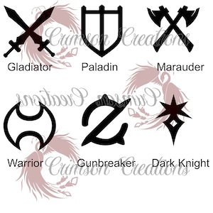 Final Fantasy XIV Class Decals