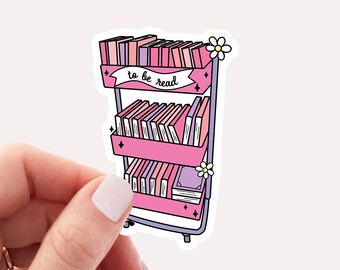 TBR Book Stickers Bibliophile Stickers Reading Kindle Sticker