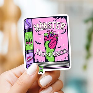 Waterproof Vinyl Book Stickers Bibliophile Stickers Reading Kindle Sticker Monster Romance