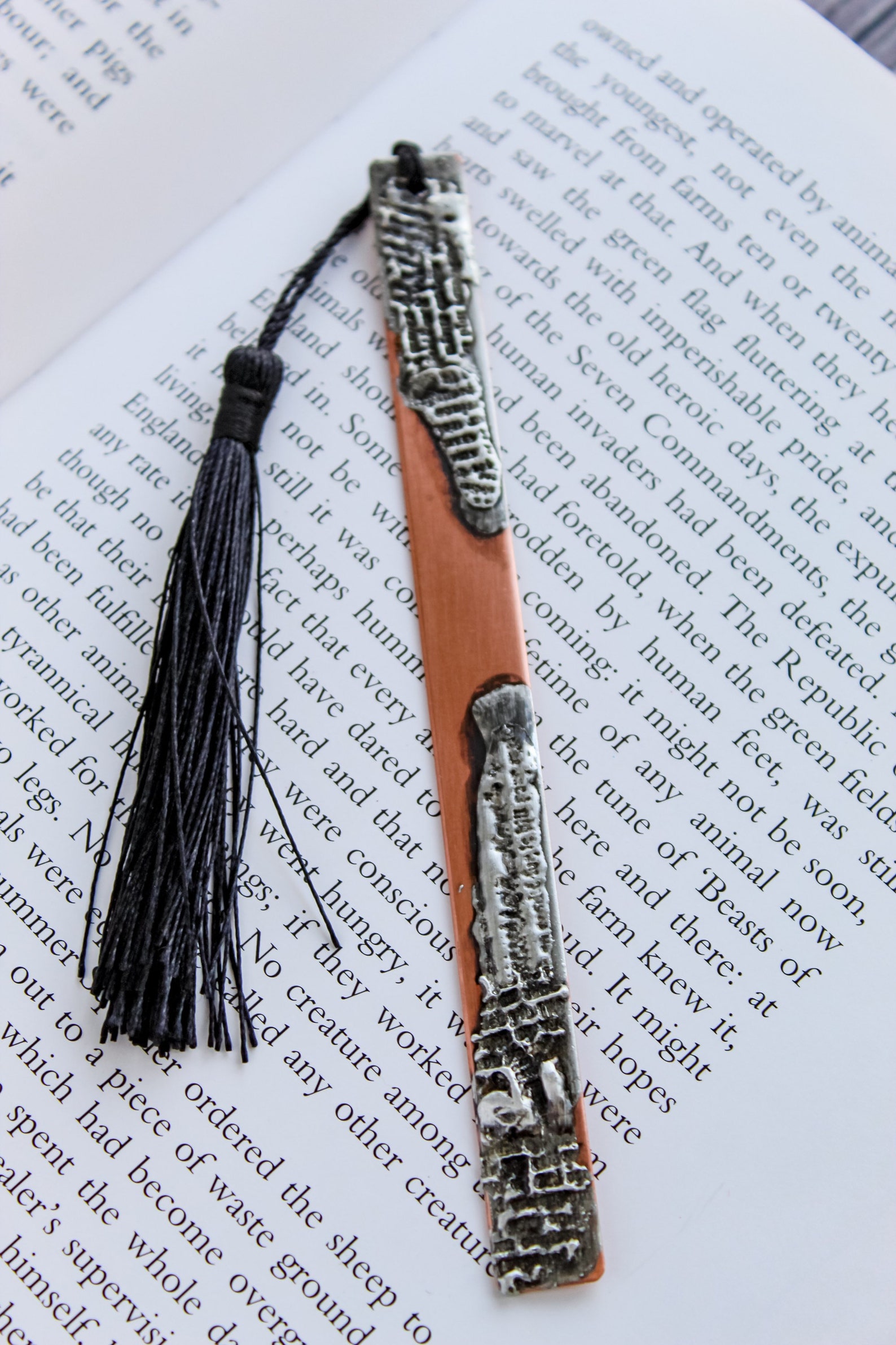 Metal Bookmark Stamped Bookmark Copper Bookmark Gifts For Etsy