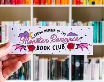 Monster Romance Bookmark, Cute Bookmark, Gifts For Readers