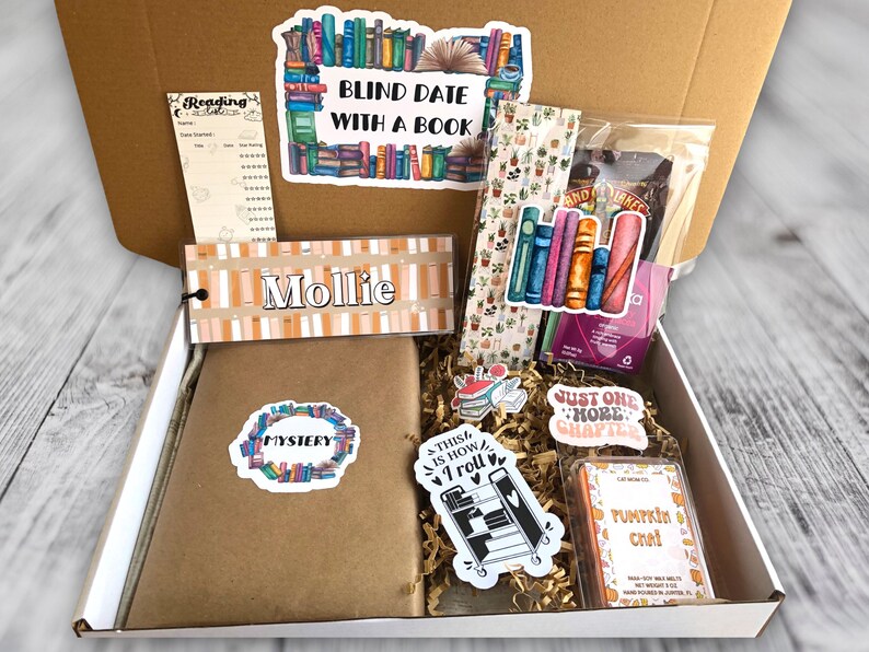 Blind Date With a Book Gift Box Gift Box for Readers Gifts for Etsy