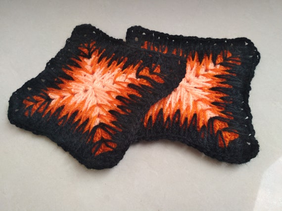 Lava Mosaic Crochet Granny Square Pattern (Instant Download)