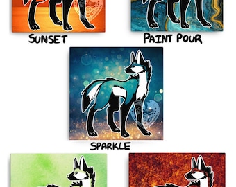 Maned Wolf Canvas Poster Print