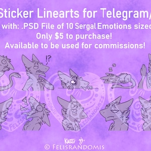 READ DISCLAIMER Character Digital Art Sergal Furry Stickers Base