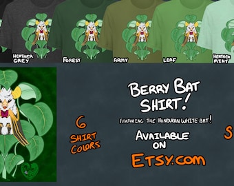 Berry Bat Leaf Plant Honduran White Bat Shirt