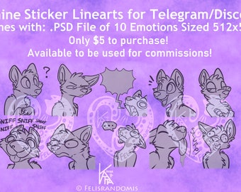 READ DISCLAIMER Character OC Digital Art Canine Dog Stickers Base