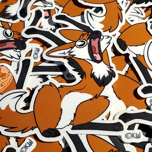 Yay Maney Maned Wolf Vinyl Sticker