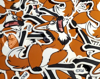 Yay Maney Maned Wolf Vinyl Sticker