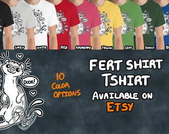 Ferret Fert Dook Animal Cute Shirt