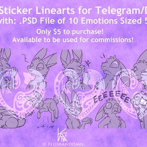 READ DISCLAIMER Character OC Digital Art Rabbit Bunny Stickers Base