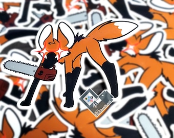 Doom Leggy Maned Wolf Maney Vinyl Stickers