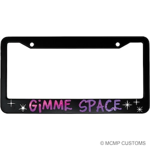 Gimme Space Aluminum Car License Plate Frame Holder