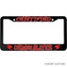 Certified Dragon Slayer Aluminum Car License Plate Frame 