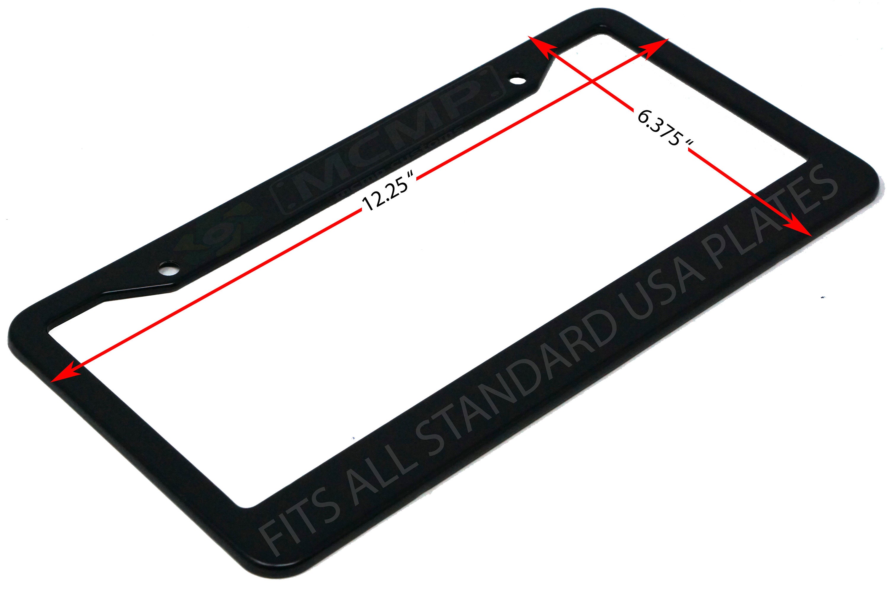 1 support de plaque d'immatriculation élégant sans cadre pour plaque  d'immatriculation de voiture 520 x 110 mm 52 x 11 cm.