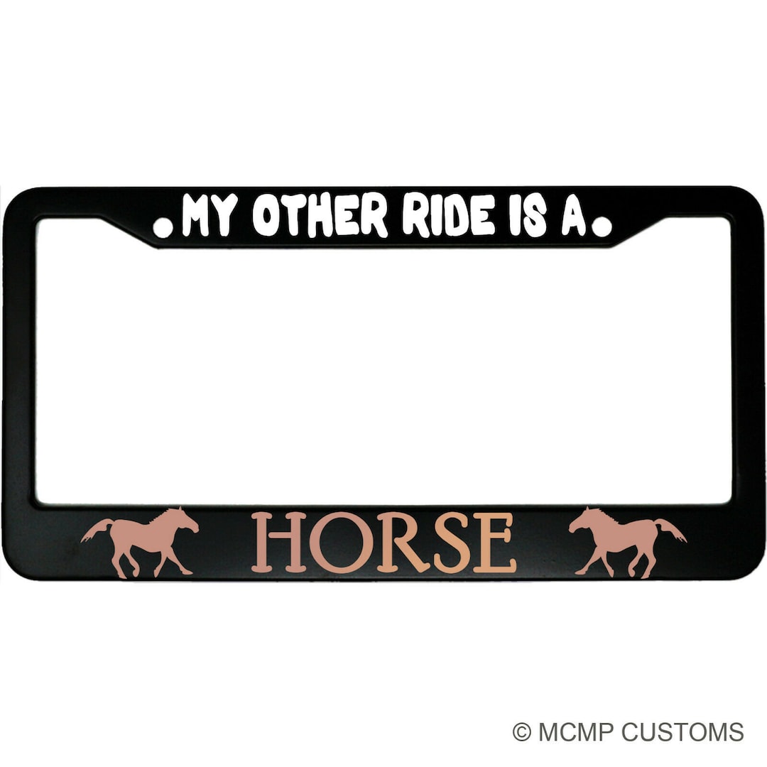 Horse License Plate Frames