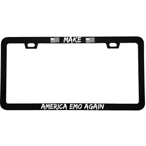 Make America Emo Again License Plate Frame, Funny Emo Gift, Alternative Music Car Accessory, Scene Kid Car Decor