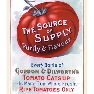Vintage Tomato Vegetable Advertisement Poster, Food Wall Art Poster Print, Retro Kitchen Wall Decor, Ketchup Poster