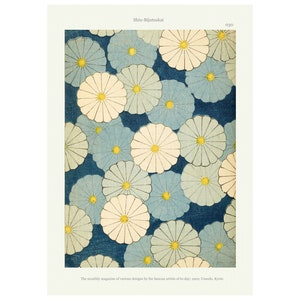 Vintage Japanese Poster Wall Art Decor, Japanese Botanical Flower Print,  1902 Pattern Art Print Shin-Bijutsukai A3/A4 Framed / Unframed