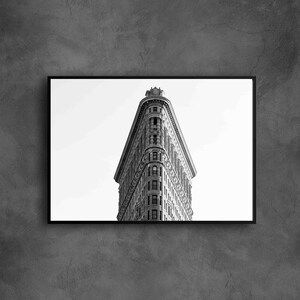 Impressão da cidade de Nova York FlatIron Building Wall Art Poster Print emoldurado/sem moldura