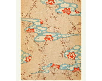 Vintage Japanese 1902 Pattern Art Print Shin-bijutsukai | Flower ...