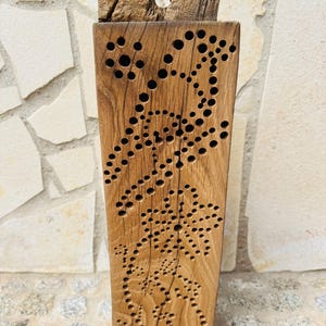 Bee hotel/ wild bee hotel/ bee nesting aid/ insect hotel made of oak beams