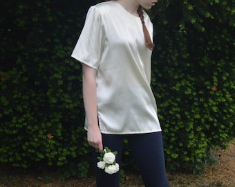 Soft & Shiny Blouse, Vintage 1990s, Brand: CW Classics