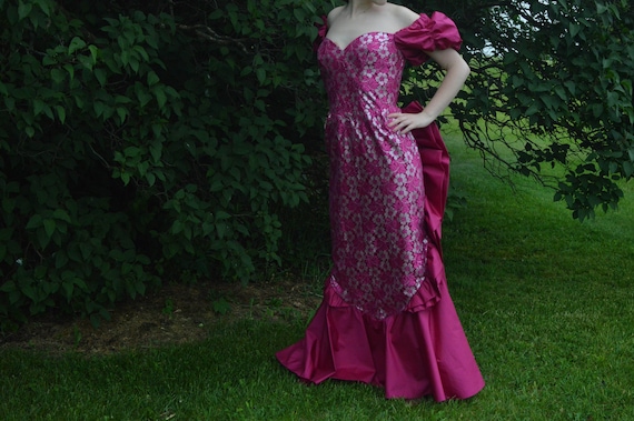 milady formal dresses Purple Floral Formal Evening Dress Wedding Dress CAMILLA – ieie
