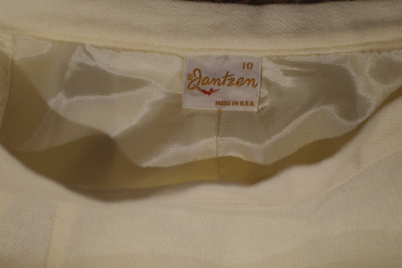 Cream A-Line Skirt, Vintage 1960s, Jantzen - image 4