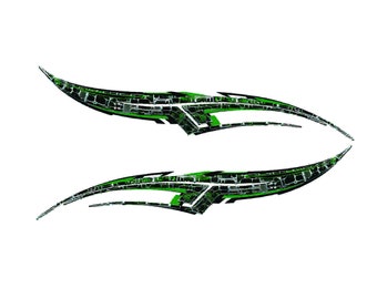 Vinyl Auto Vehicle Wrap Boat Car Truck Graphics Decals  Stickers 50&quot; SET