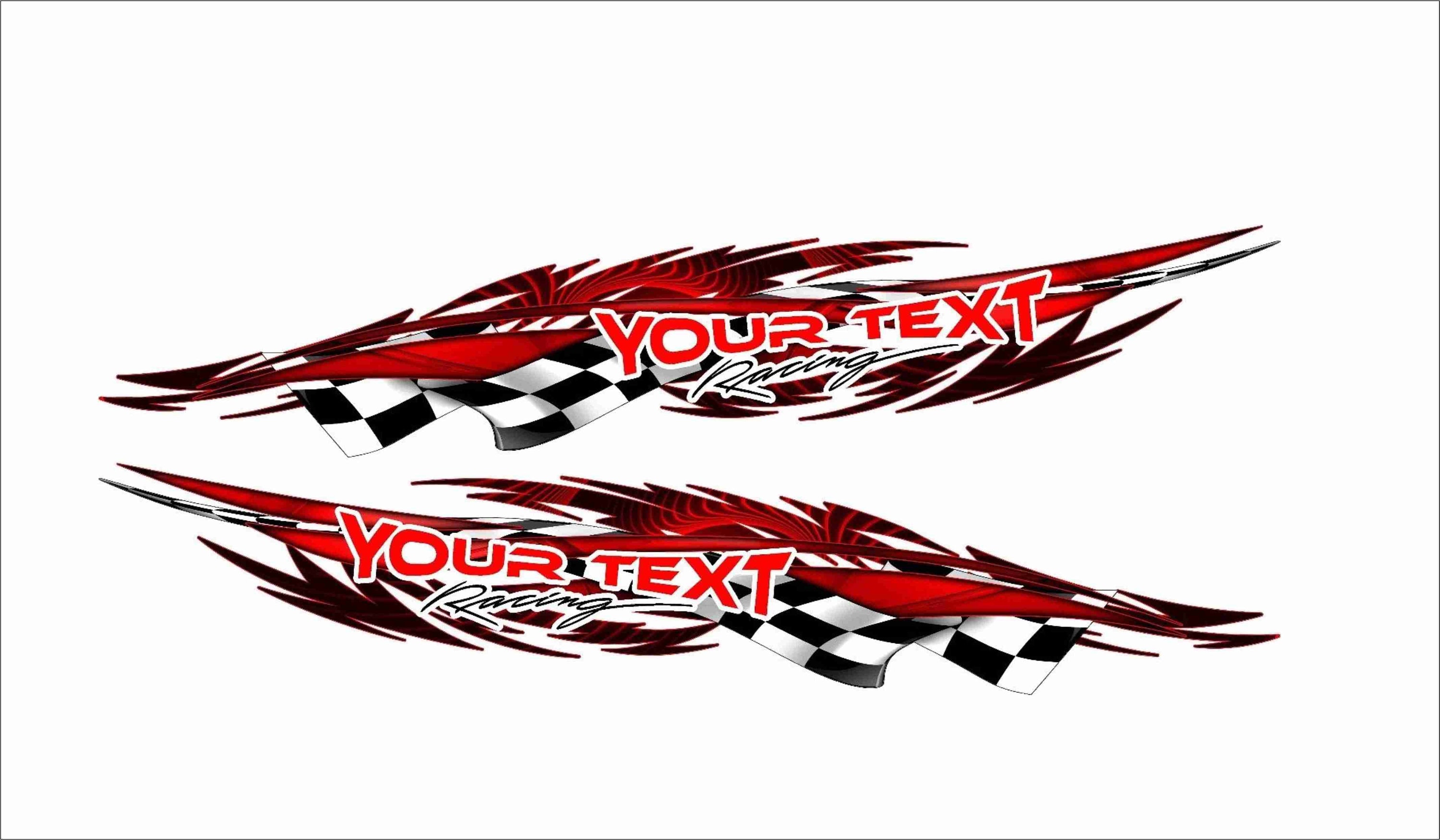 Custom Personalized Text Name Vinyl Boat Car Truck Trailer Graphics