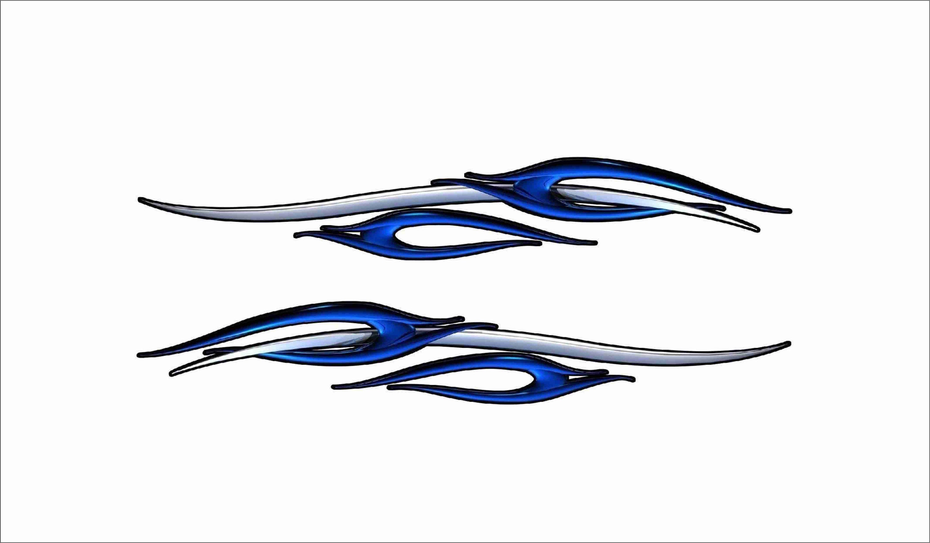 Vinyl Vehicle Auto Wrap Boat Car Truck Graphics Decals Race Flag Flames