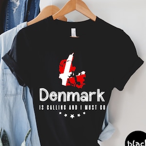 Denmark Is Calling And I Must Go Shirt, Denmark Shirt, Denmark Travel Shirt, Denmark Trip Shirt, Denmark Vacation Gift, Unisex Tee