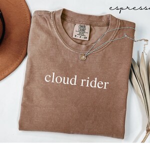 Funny Aviation Shirt, Cloud Rider Comfort Colors Shirt, Gift for Pilot, Aviator Shirt, Traveler Shirt, Gift for Pilot Dad, Airline Pilot Tee