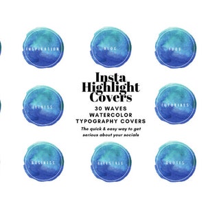 5 Highlight Covers Packs - Watercolor Vintage Instagram Icons Boho Western Neutral Tropical