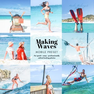 5 Photo Presets - Lightroom Adobe Instagram VSCO Social Media Editing Influencer Blogger Filter Vacation